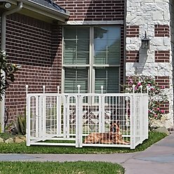 Cesicia Indoor/Outdoor Foldable Dog Exercise Pen, White