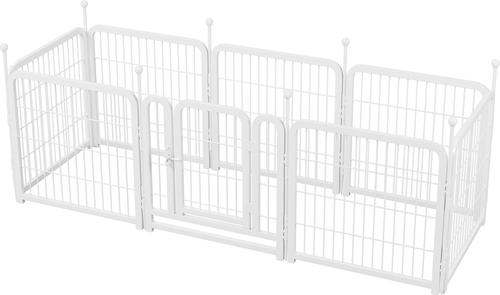 Show full view: Cesicia Indoor & Outdoor Foldable Dog Playpen, White slide 6 of 8