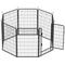 Show in main carousel: Cesicia Indoor & Outdoor 8-Panel Metal Dog Fence, Black slide 6 of 8