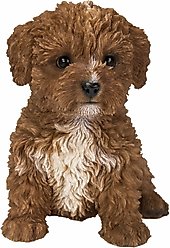 Hi-Line Gift Baby Cavapoo Statue, Chocolate, 5.91-in slide 2 of 7