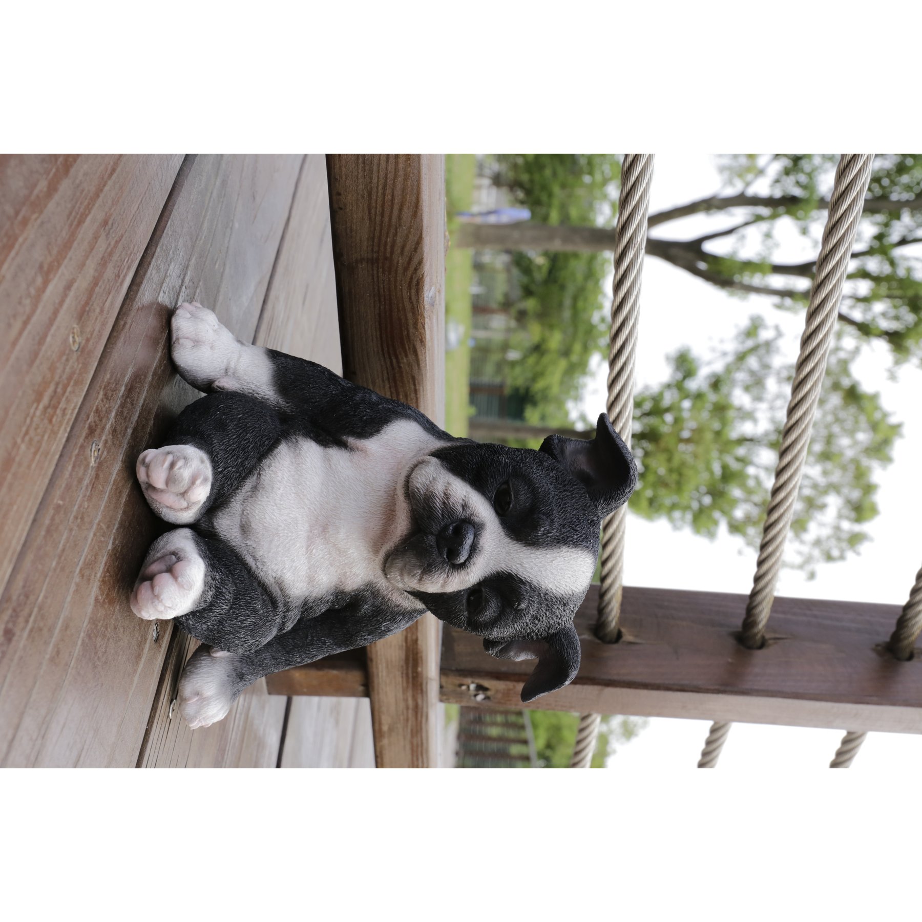 Hi-Line Gift Sleepy Boston Terrier Puppy Statue