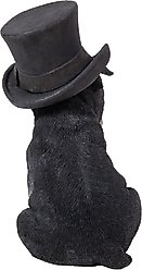 Hi-Line Gift Boston Terrier Statue with Top Hat, Spectacle, & Bow Tie, 8-in slide 2 of 6