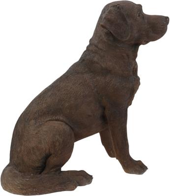 Show full view: Hi-Line Gift Labrador Retriever Sitting Statue, Brown, 21.25-in slide 4 of 5