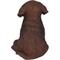 Show in main carousel: Hi-Line Gift Chocolate Labrador Puppy Statue, 6.5-in slide 5 of 6