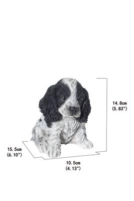 Show full view: Hi-Line Gift Black & White Cocker Spaniel Statue, Black & White, 5.83-in slide 8 of 8