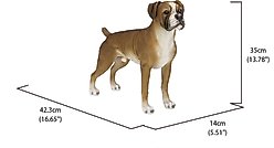 Hi-Line Gift Boxer Dog Standing Statue, 13.78-in slide 2 of 7
