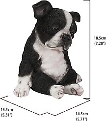 Hi-Line Gift Sleepy Boston Terrier Puppy Statue slide 2 of 7