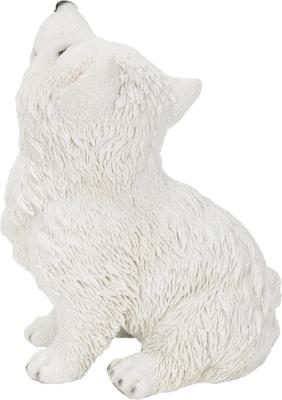 Show full view: Hi-Line Gift Howling American Eskimo Puppy Statue, 6.61-in slide 5 of 8
