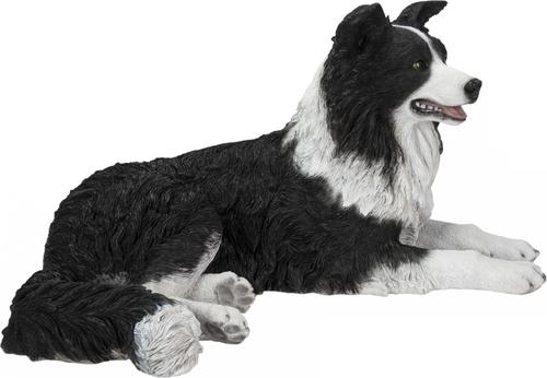 Show full view: Hi-Line Gift Lying Down Border Collie Statue, 14.17-in slide 5 of 8
