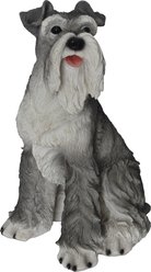 Hi-Line Gift Sitting Schnauzer Statue, 15.5-in