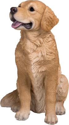 Show full view: Hi-Line Gift Sitting Golden Retriever Statue, 14-in slide 4 of 6