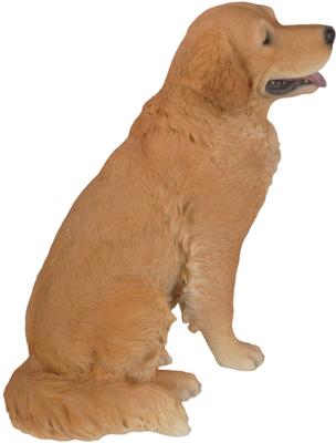 Show full view: Hi-Line Gift Sitting Golden Retriever Statue, 21-in slide 3 of 5