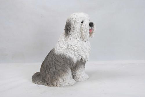 Show full view: Hi-Line Gift Old English Sheepdog Statue, 17.75-in slide 4 of 6