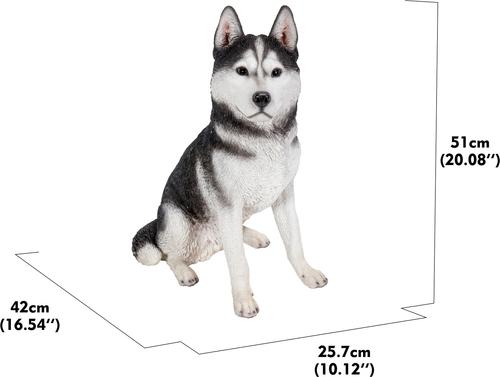 Show full view: Hi-Line Gift Siberian Husky Sitting Statue, 20.08-in slide 7 of 8