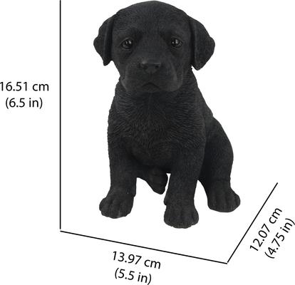 Show full view: Hi-Line Gift Black Labrador Puppy Statue slide 6 of 6