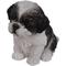 Show in main carousel: Hi-Line Gift Shih Tzu Puppy Statue, Black & White, 6.5-in slide 4 of 5