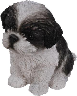 Show full view: Hi-Line Gift Shih Tzu Puppy Statue, Black & White, 6.5-in slide 4 of 5