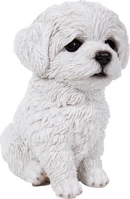 Show full view: Hi-Line Gift Maltese Puppy Statue, 6.75-in slide 4 of 7