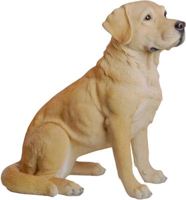 Show full view: Hi-Line Gift Labrador Retriever Sitting Statue, Yellow, 21.25-in slide 3 of 5