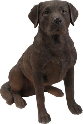 Show full view: Hi-Line Gift Labrador Retriever Sitting Statue, Brown, 21.25-in slide 2 of 5