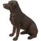 Show in main carousel: Hi-Line Gift Labrador Retriever Sitting Statue, Brown, 21.25-in slide 3 of 5