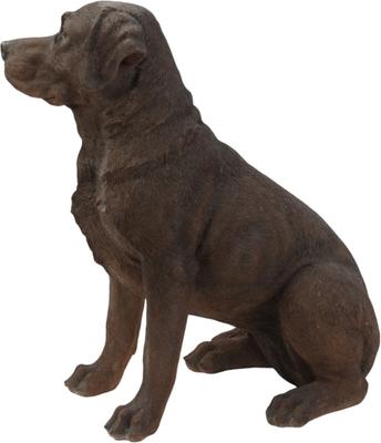 Show full view: Hi-Line Gift Labrador Retriever Sitting Statue, Brown, 21.25-in slide 3 of 5