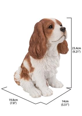 Show full view: Hi-Line Gift King Charles Spaniel Sitting Statue, 9.2-in slide 6 of 7