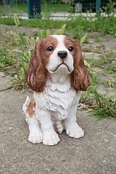 Hi-Line Gift King Charles Spaniel Sitting Statue, 9.2-in