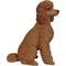Show in main carousel: Hi-Line Gift Brown Sitting Poodle Statue, 19.09-in slide 3 of 8