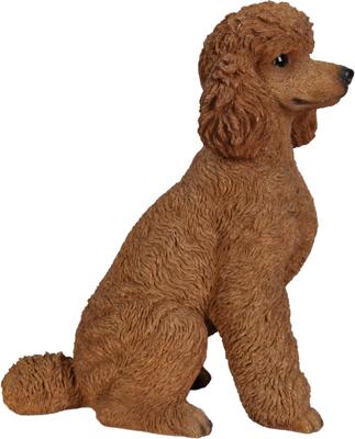 Show full view: Hi-Line Gift Brown Sitting Poodle Statue, 19.09-in slide 3 of 8