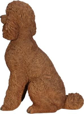 Show full view: Hi-Line Gift Brown Sitting Poodle Statue, 19.09-in slide 5 of 8