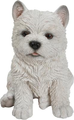 Show full view: Hi-Line Gift White Terrier Puppy Statue, 7-in slide 2 of 6