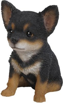 Show full view: Hi-Line Gift Chihuahua Puppy Statue, Black & Brown, 6.5-in slide 5 of 7