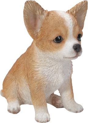 Show full view: Hi-Line Gift Chihuahua Puppy Statue, Brown & White, 6.5-in slide 3 of 6