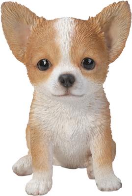 Show full view: Hi-Line Gift Chihuahua Puppy Statue, Brown & White, 6.5-in slide 2 of 6
