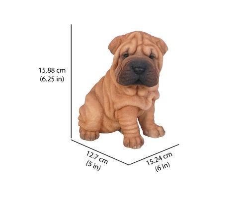 Show full view: Hi-Line Gift Shar Pei Puppy Statue, 6.25-in slide 6 of 6