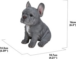 Hi-Line Gift Blue French Bulldog Puppy Sitting Statue, 6.3-in slide 2 of 9