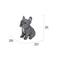 Show in main carousel: Hi-Line Gift Blue French Bulldog Puppy Sitting Statue, 6.3-in slide 9 of 10
