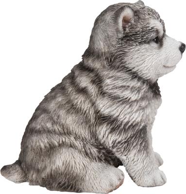 Show full view: Hi-Line Gift Malamute Puppy Sitting Statue, 6.5-in slide 5 of 9