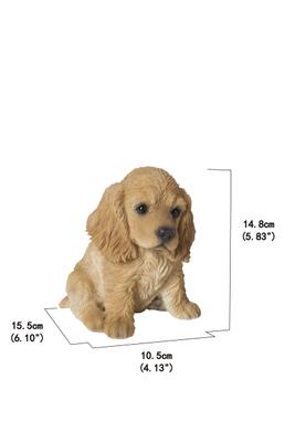 Show full view: Hi-Line Gift Cream-Coloured Cocker Spaniel Statue, Cream, 5.83-in slide 6 of 7