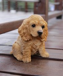 Hi-Line Gift Cream-Coloured Cocker Spaniel Statue, Cream, 5.83-in