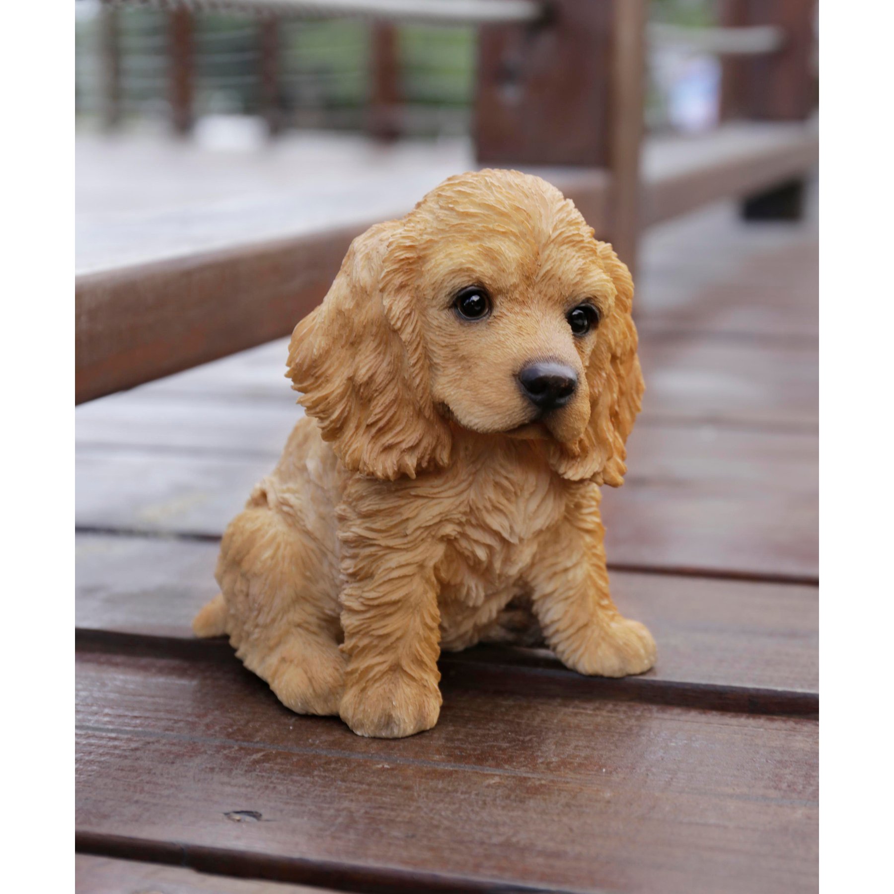 Hi-Line Gift Cream-Coloured Cocker Spaniel Statue, Cream, 5.83-in
