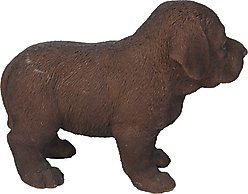 Hi-Line Gift Standing Chocolate Labrador Puppy Statue, 6-in slide 2 of 5