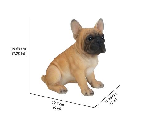 Show full view: Hi-Line Gift French Bulldog Puppy Statue, 7.75-in slide 6 of 6