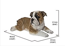 Hi-Line Gift Lying Down Bulldog Pup Statue, 8.46-in slide 2 of 7