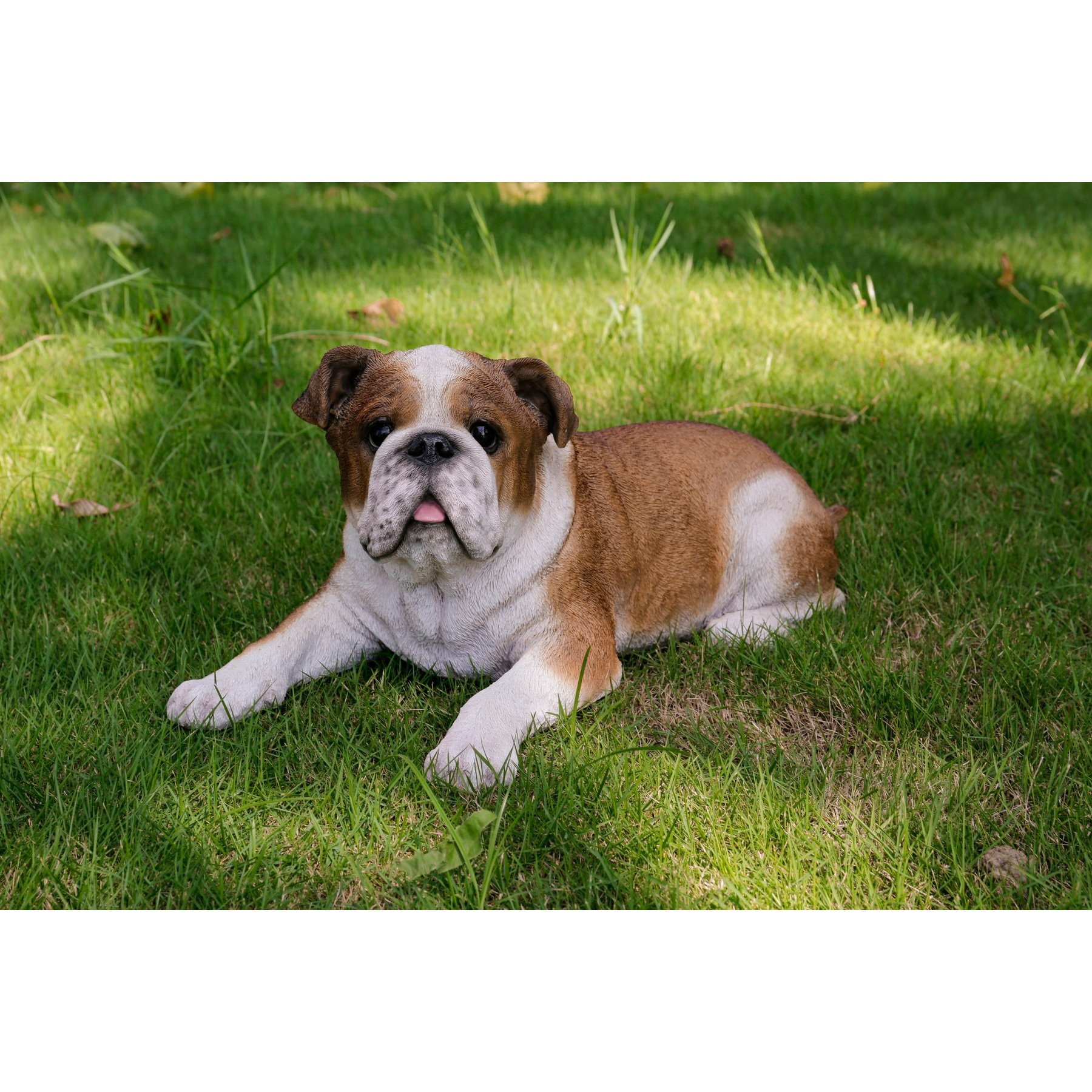 Hi-Line Gift Lying Down Bulldog Statue, 9.06-in