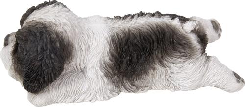 Show full view: Hi-Line Gift Black/White Shih Tzu Puppy Sleeping Statue slide 4 of 8