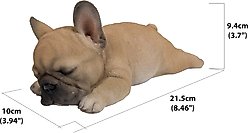 Hi-Line Gift Sleeping Pug Puppy Statue, Brown & White slide 2 of 6
