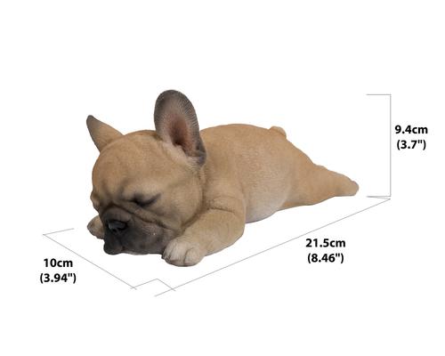 Show full view: Hi-Line Gift Sleeping Pug Puppy Statue, Brown & White slide 6 of 6