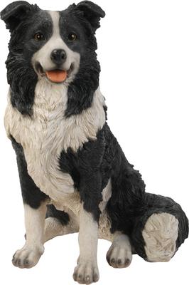 Show full view: Hi-Line Gift Border Collie Sitting Statue, 19.88-in slide 2 of 7